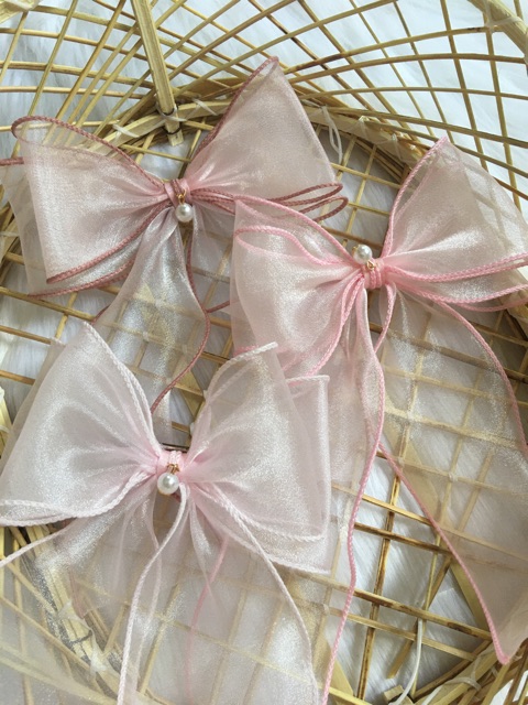 Kẹp nơ voan nhún