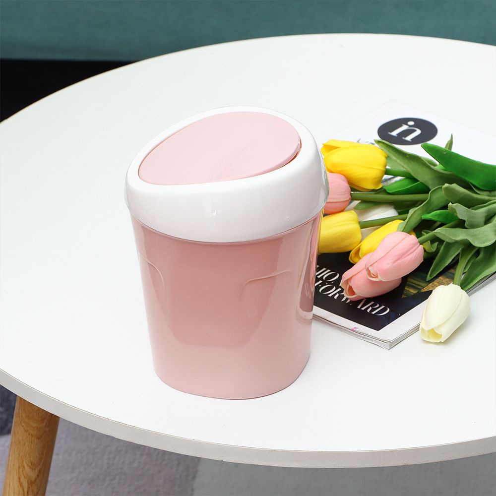 Thùng rác để bàn mini bằng nhựa nhiều màu sắc tùy chọn tiện lợi dành cho nhà bếp phòng khách