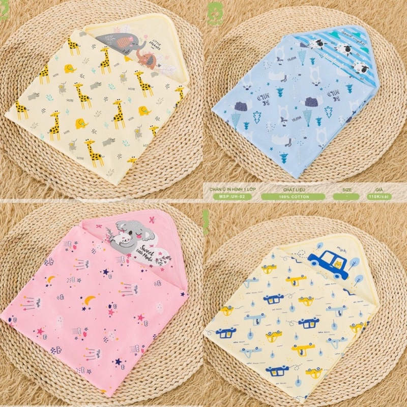 CHĂN Ủ COTTON 2 LỚP MIPBI