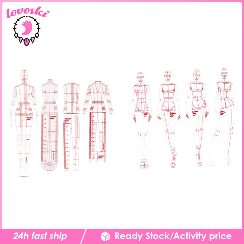 Set 8 Thước Đo Thời Trang Cho Thợ May