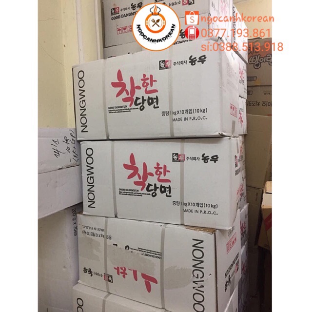 &lt;HOT&gt;Sỉ 1 thùng miến nongwoo Hàn Quốc 10kg từ 49k/kg