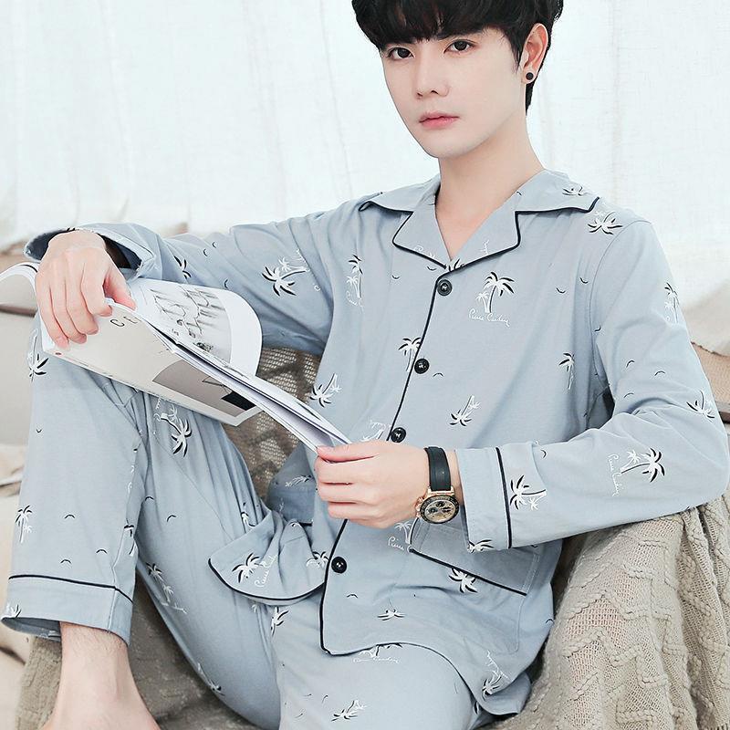 Bộ Đồ Ngủ Cotton Dài Tay Thời Trang Xuân Thu Xinh Xắn