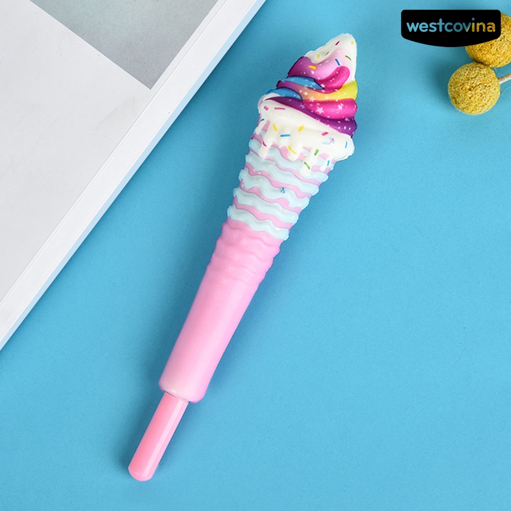 [Hot]✍Bút Mực Gel PP Hình Cây Kem Hoạt Hình Thân Thiện Với Môi Trường Chống Mòn Dùng Tại Nhà