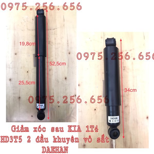 Giảm Xóc Sau HD2T5=3T5 2 đầu khuyên Vỏ Sắt DAEHAN (Cái)  phụ tùng ô tô