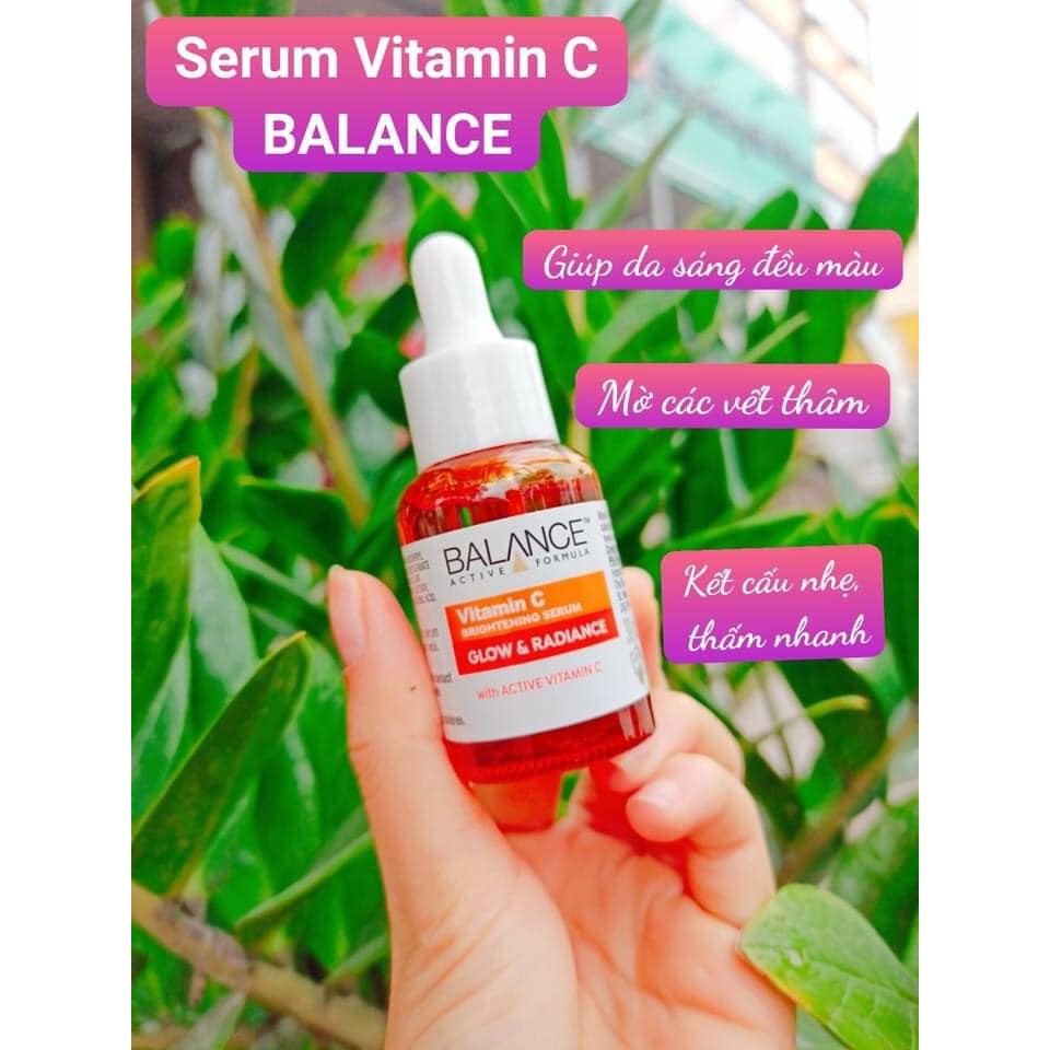 Serum Balance trắng da, trị thâm sau mụn active formula Vitamin C Brightening 30ml