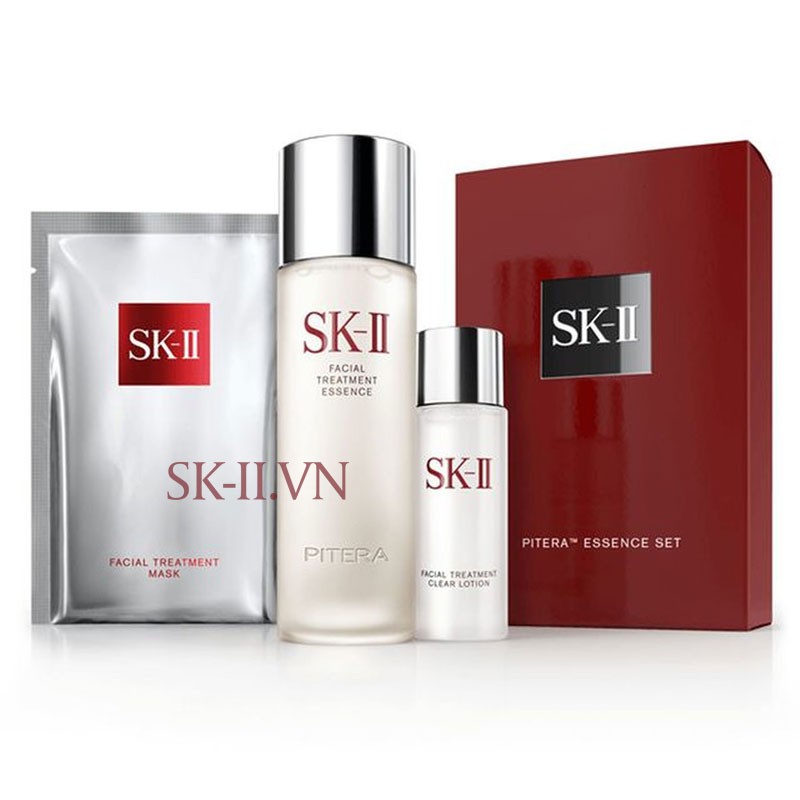 Sét Bộ 4 Sản Phẩm Dưỡng Da SK-II Pitera Essence Starter Kit Exclusive