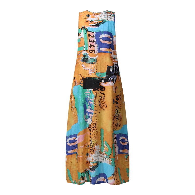 ZANZEA Đầm Maxi Không Tay Thời Trang Dành Cho Nữ | BigBuy360 - bigbuy360.vn