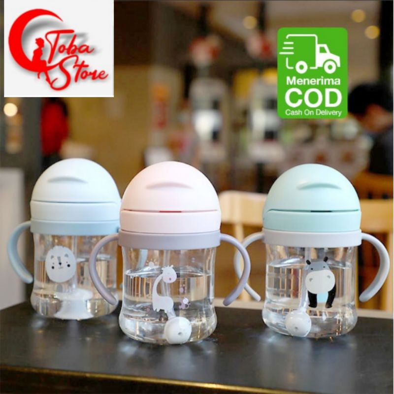 Bình Nước Thủy Tinh 270ml Không Chứa Bpa Cho Bé