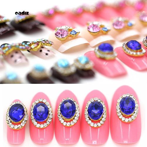 [Hàng mới về] Bộ 10 đá nhân tạo 3D dán trang trí móng tay sang trọng lấp lánh