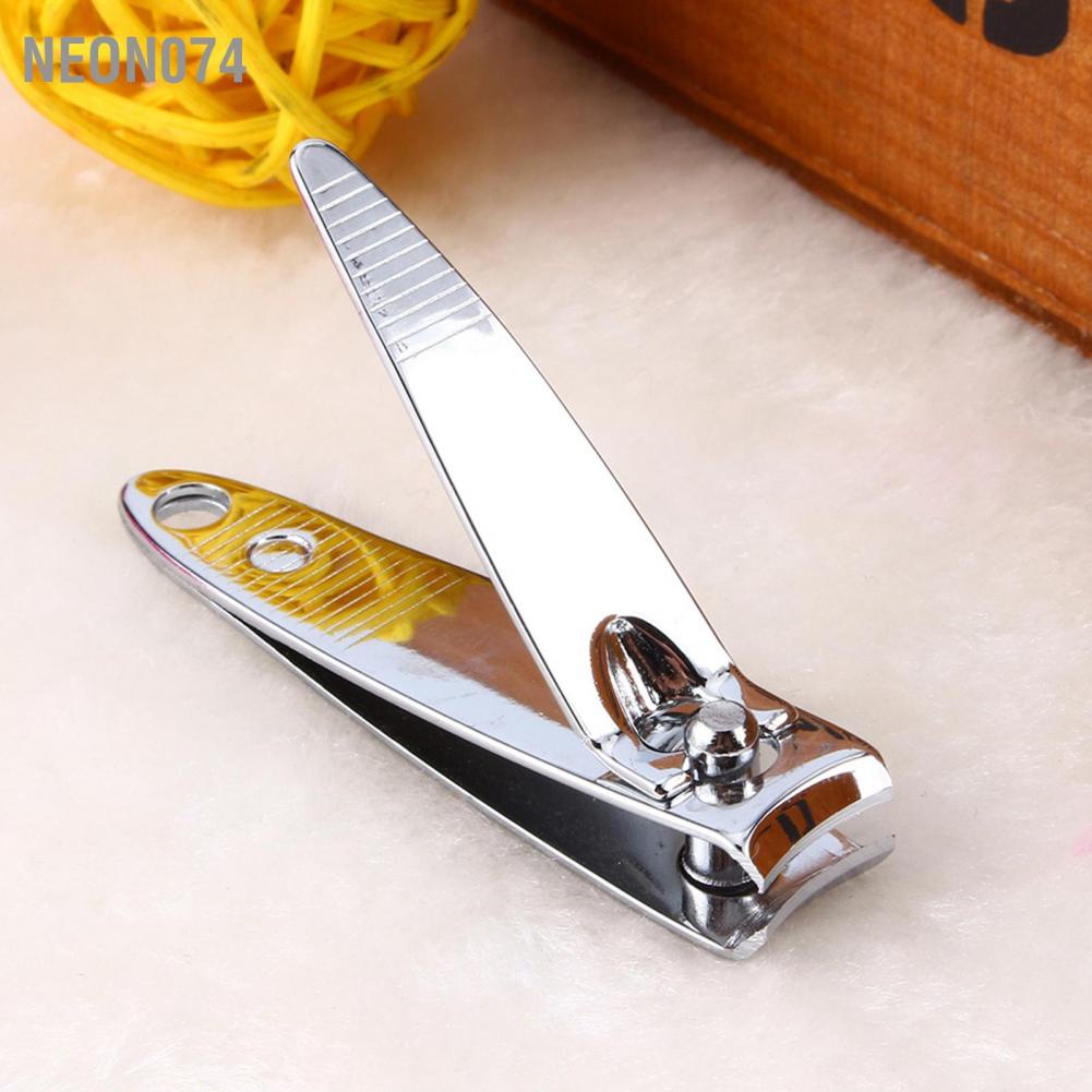Neon074 Stainless Steel Nail Finger Toe Clipper Cutter Trimmer Scissor Manicure Pedicure Bấm móng tay