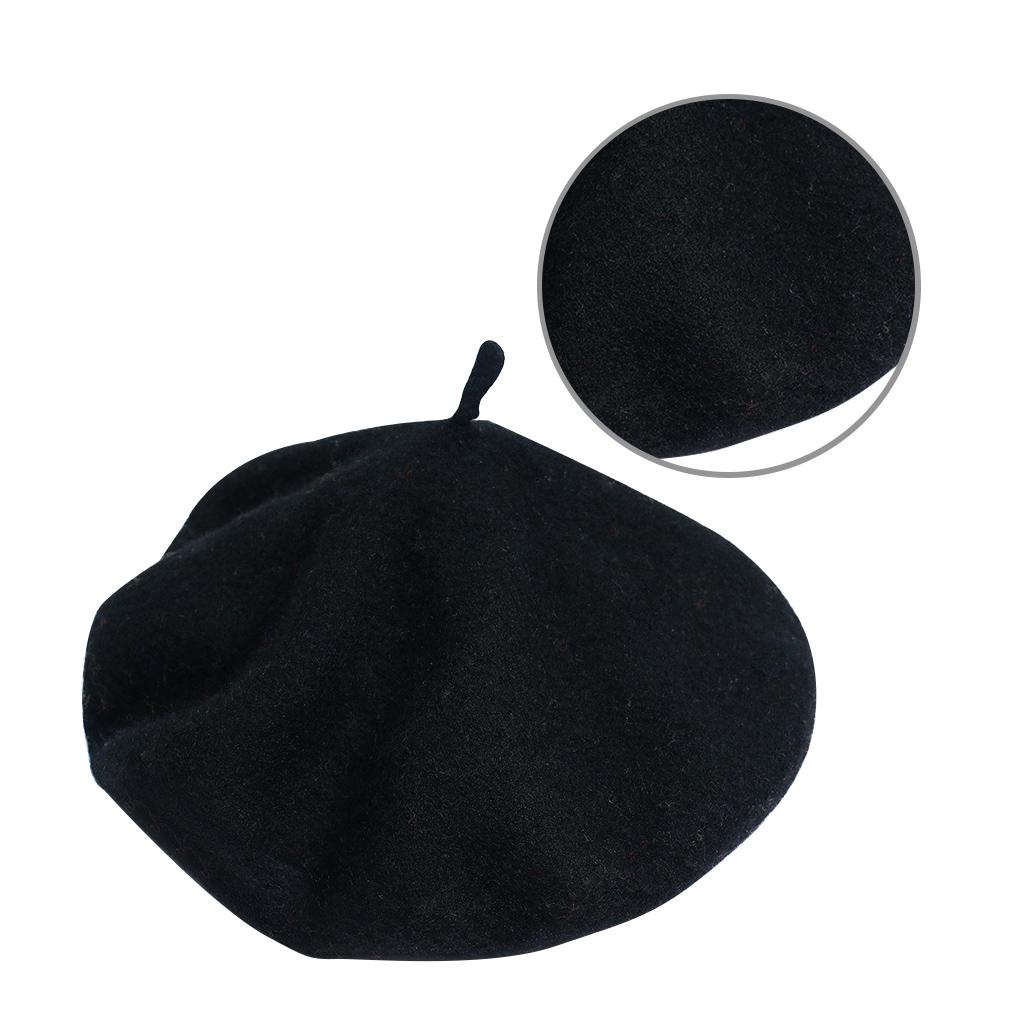 Mũ Beret Len Trơn Cao Cấp Phong Cách Thời Trang Thu Đông Dành Cho Nữ