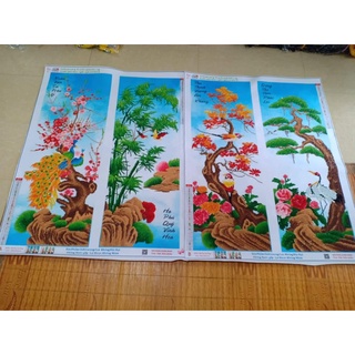 Tranh đính sẵn chưa khung