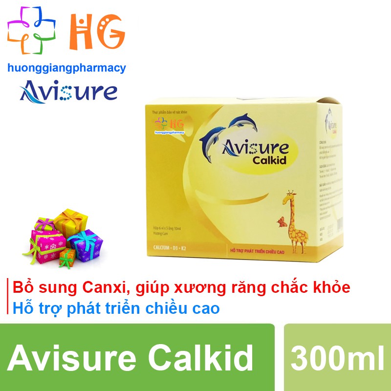 Avisure Calkid - Canxi nano, viên uống bổ sung canxi, giúp xương răng chắc khỏe, phát triển chiều cao cho trẻ