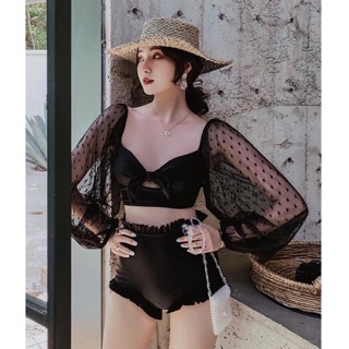 Bikini tay phối ren tiểu thư