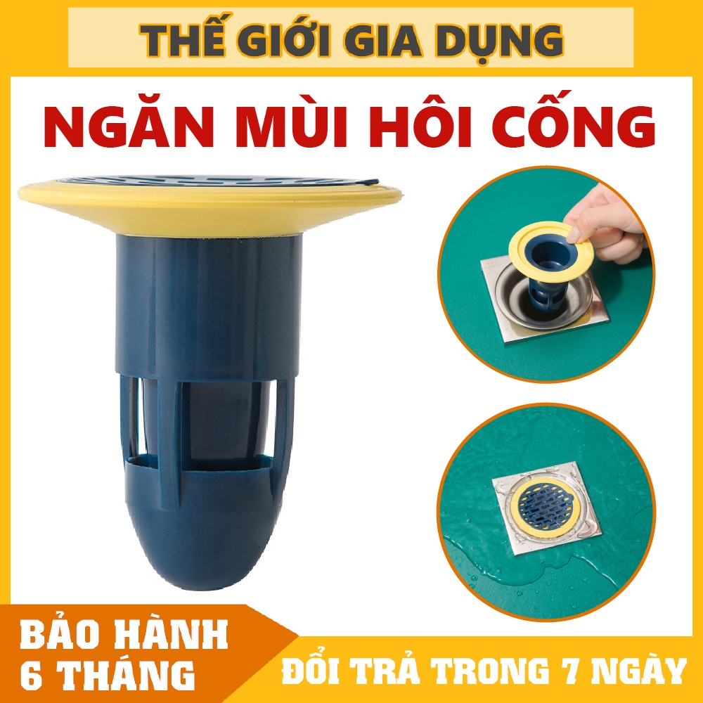 Nút bịt cống chặn mùi hôi cống, ngăn mùi hôi thoát sàn lọc tóc rơi tránh tắc cống, ngăn côn trùng gián rết mẫu 2022