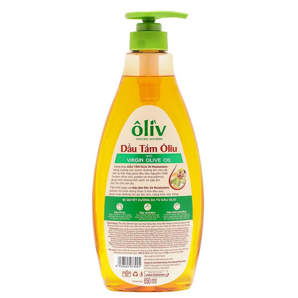 Dầu Tắm Oliv Natural Nourish Virgin Olive Oil Provence 650ml