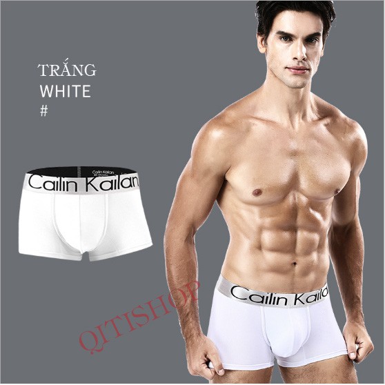 Combo 4 Quần Sịp Đùi Nam - Boxer Nam Cotton Lụa Thoáng Khí (4 Màu)