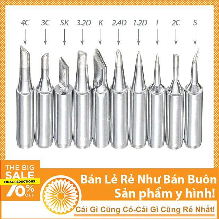 Đầu Mũi Hàn Nhọn 900M-T- I - Mũi Hàn 936