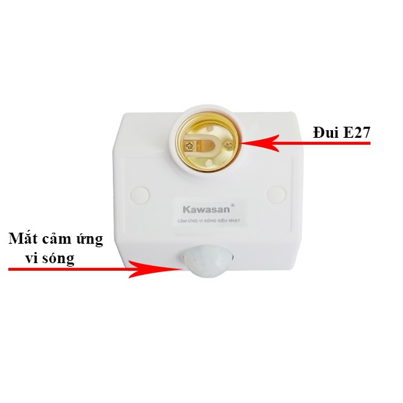 ĐUI ĐÈN CẢM ỨNG VI SÓNG KW-RS686C, RS686C