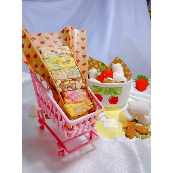 [Giá rẻ] Kẹo Nougat (hạt bổ não, đẹp da nhiều chất xơ) | BigBuy360 - bigbuy360.vn