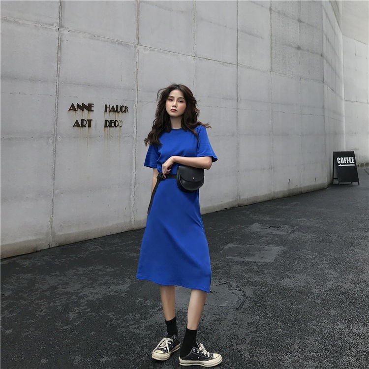 Đầm Thun Tay Ngắn Thời Trang Dành Cho Nữ | BigBuy360 - bigbuy360.vn