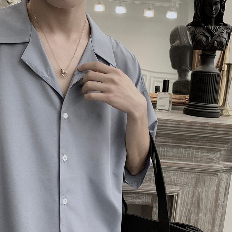 ÁO SƠ MI TAY NGẮN CỔ VEST  nhiều màu Nam Nữ Unisex - ASM12