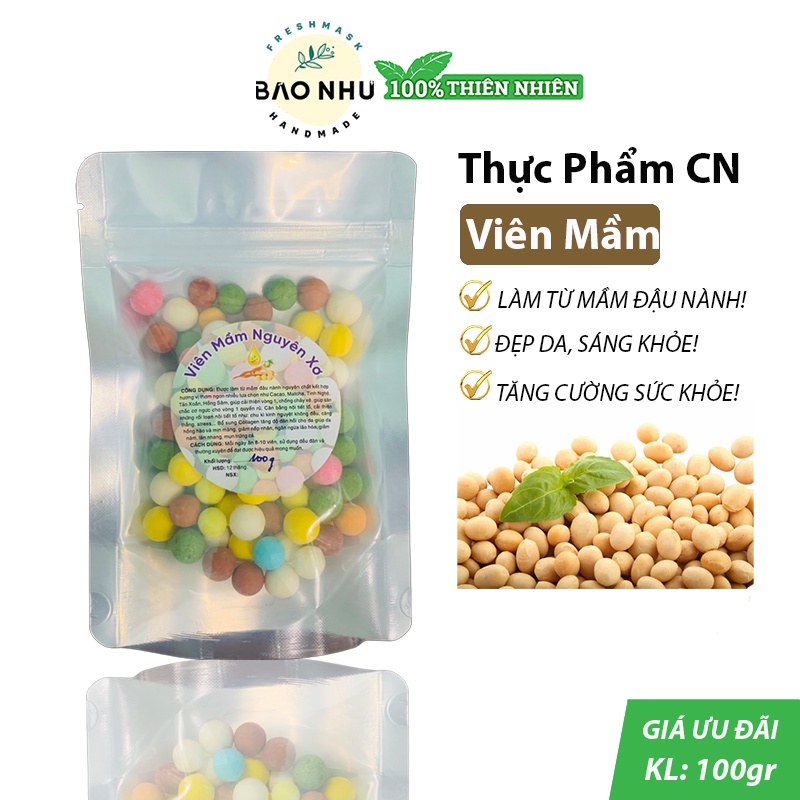 Viên Mầm Nguyên Xơ Mix Vị (Có Giấy ATVSTP)