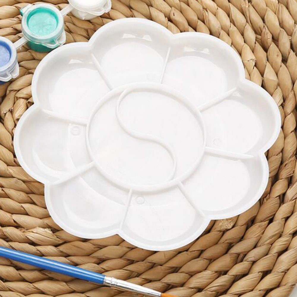 Khay Nhựa Đựng Màu Nước Vẽ Tranh Mini Nhiều Màu Sắc