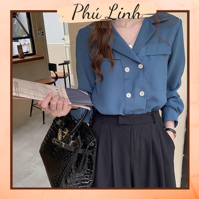 MS252 Áo sơ mi nữ giả vest sang trọng