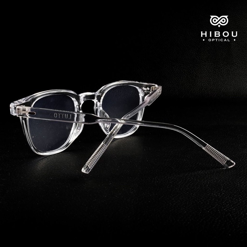 Gọng kính cận oversized nam nữ GDLutto - Hibou Optical tặng kèm hộp và khăn lau kính chuyên dụng