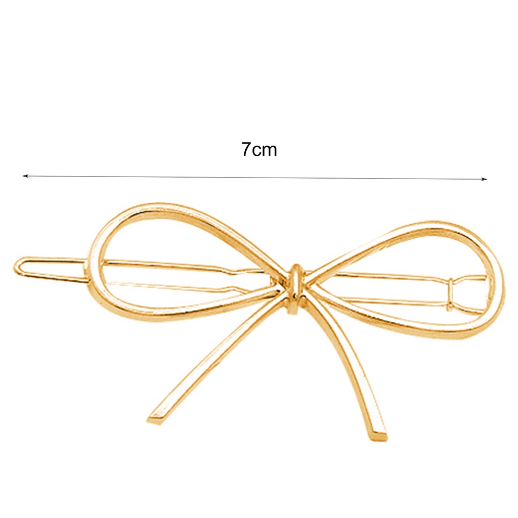 Kẹp Tóc Nơ Kim Loại Thời Trang Cho Nữ