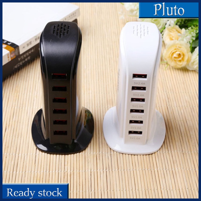 Mới Đế Sạc Nhanh 6 Cổng USB Cho Apple iPhone Và Đồng Hồ Điện Thoại