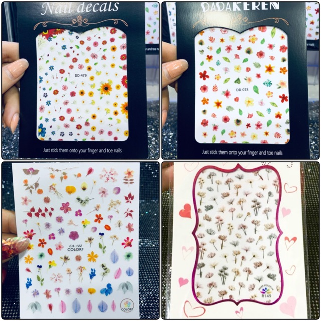 Hình dán sticker nail(Click xem mẫu)