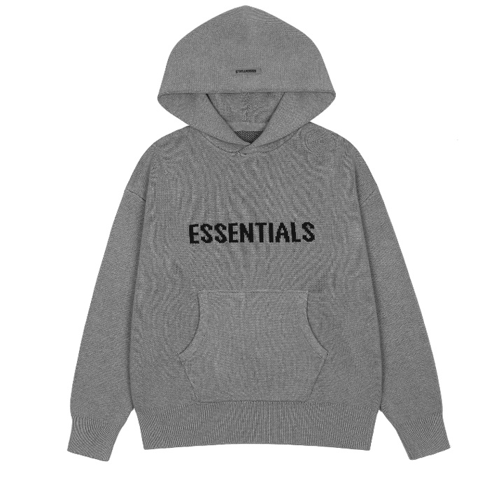 Áo Hoodie Dệt Kim In Chữ FOG Fear OF GOD Essentials 22S Thời Trang Cho Cặp Đôi