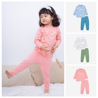 Bộ quần áo cao cổ dài tay Bambus Puppie BU Baby