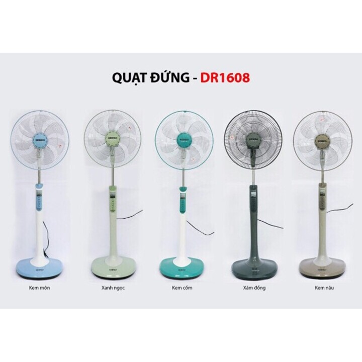 [ Combo 2 chiếc] Quạt đứng Senko DR1608 điều khiển từ xa nhiều chế độ