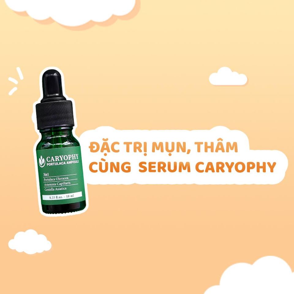 Bộ 3 sản phẩm làm sạch mọi bụi bẩn giảm mụn và tẩy da chết dịu nhẹ Caryophy(Tẩy trang 500ml + Toner 300ml + Serum 10ml)