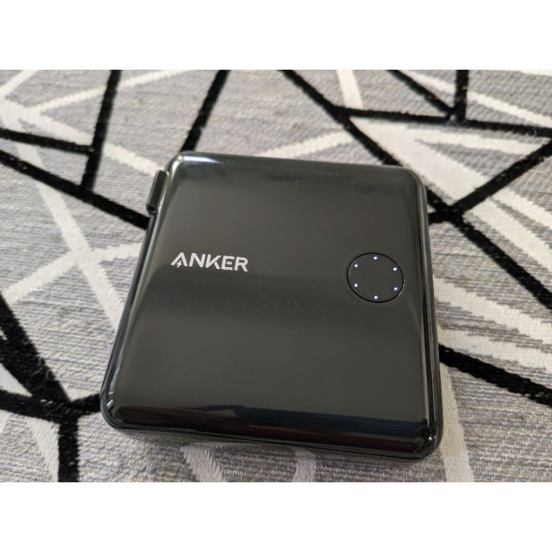 Cốc sạc nhanh 42w kiêm pin dự phòng Anker Fusion 5000mAh A1622 PD 30w Usb 12w