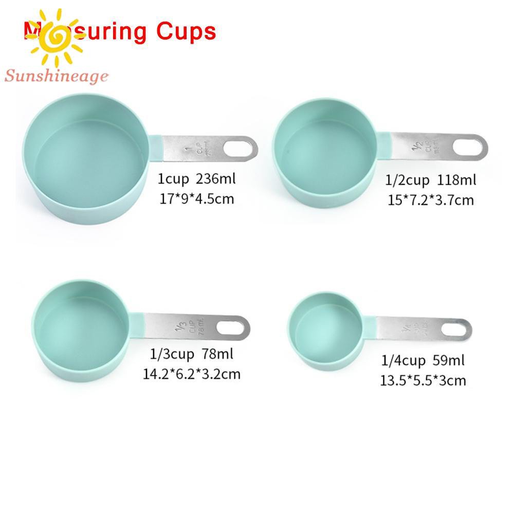 Set 8 Muỗng Đo Lường Bằng Thép Không Gỉ Tiện Dụng Cho Nhà Bếp