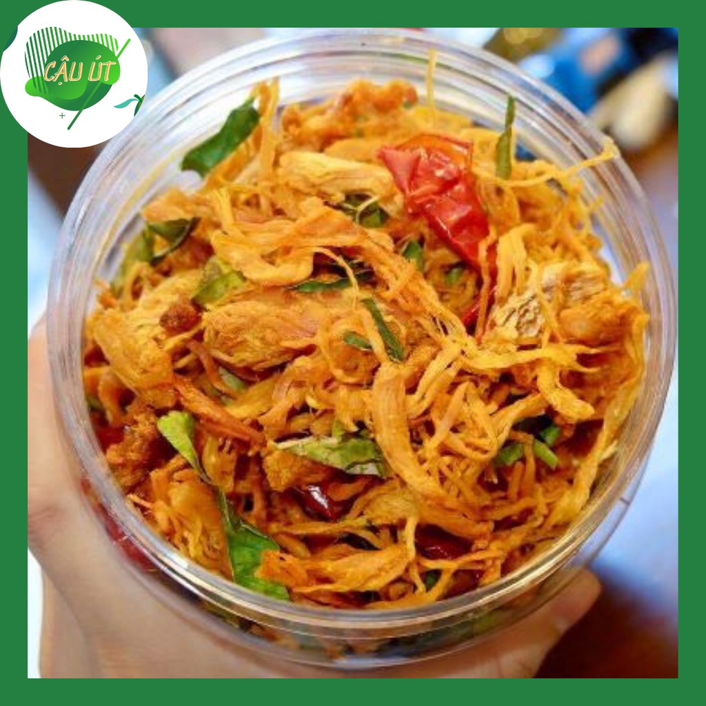 Khô gà lá chanh 500gr cao cấp, Đồ ăn vặt cay ngon Cậu Út Food | BigBuy360 - bigbuy360.vn