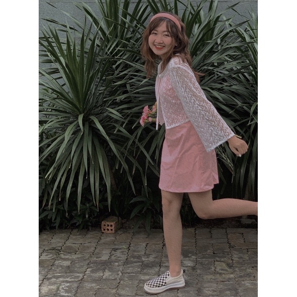 Áo khoác ren cardigan mỏng