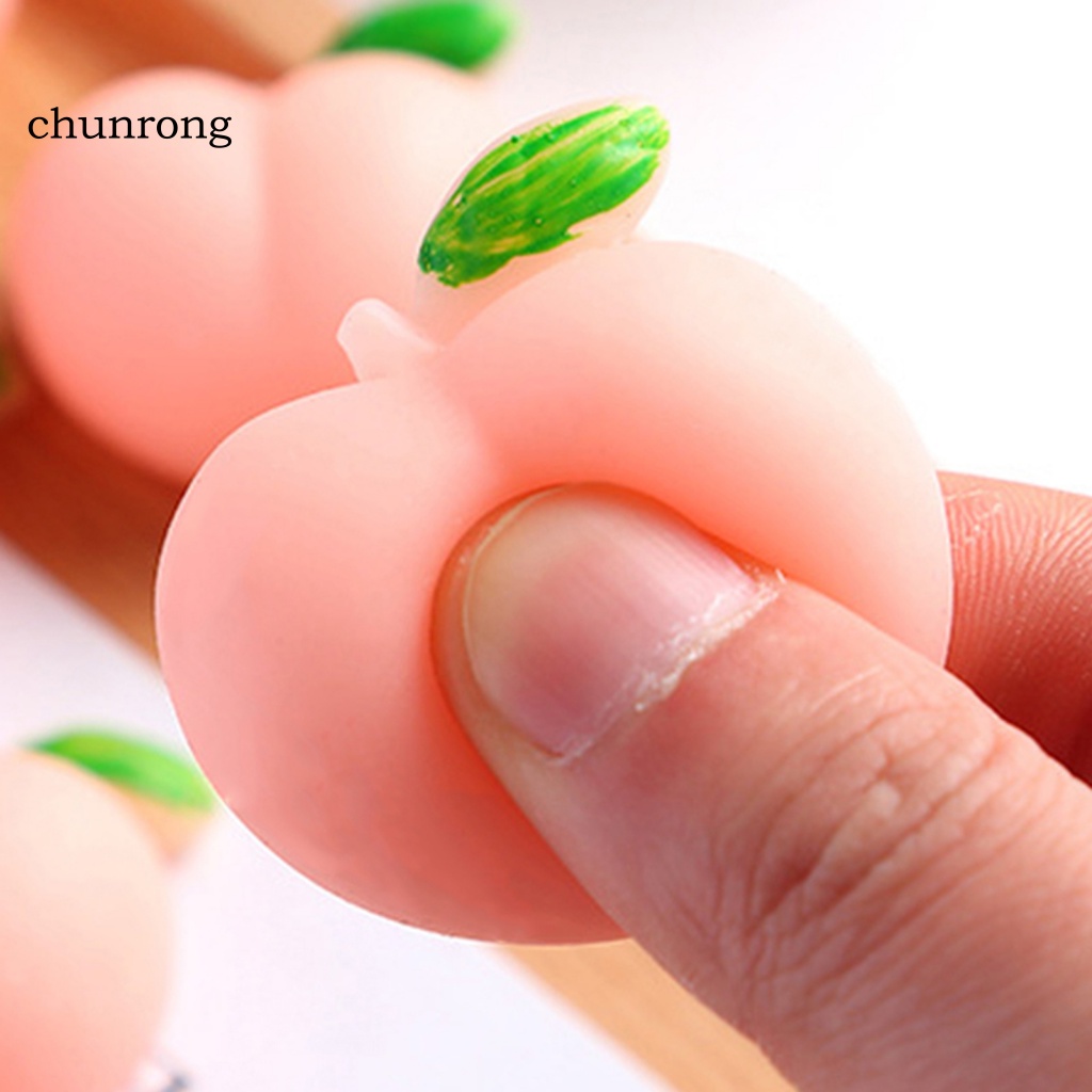 Cr Đồ Chơi Nắn Bóp Đàn Hồi Giảm Stress Hình Quả Đào 3D