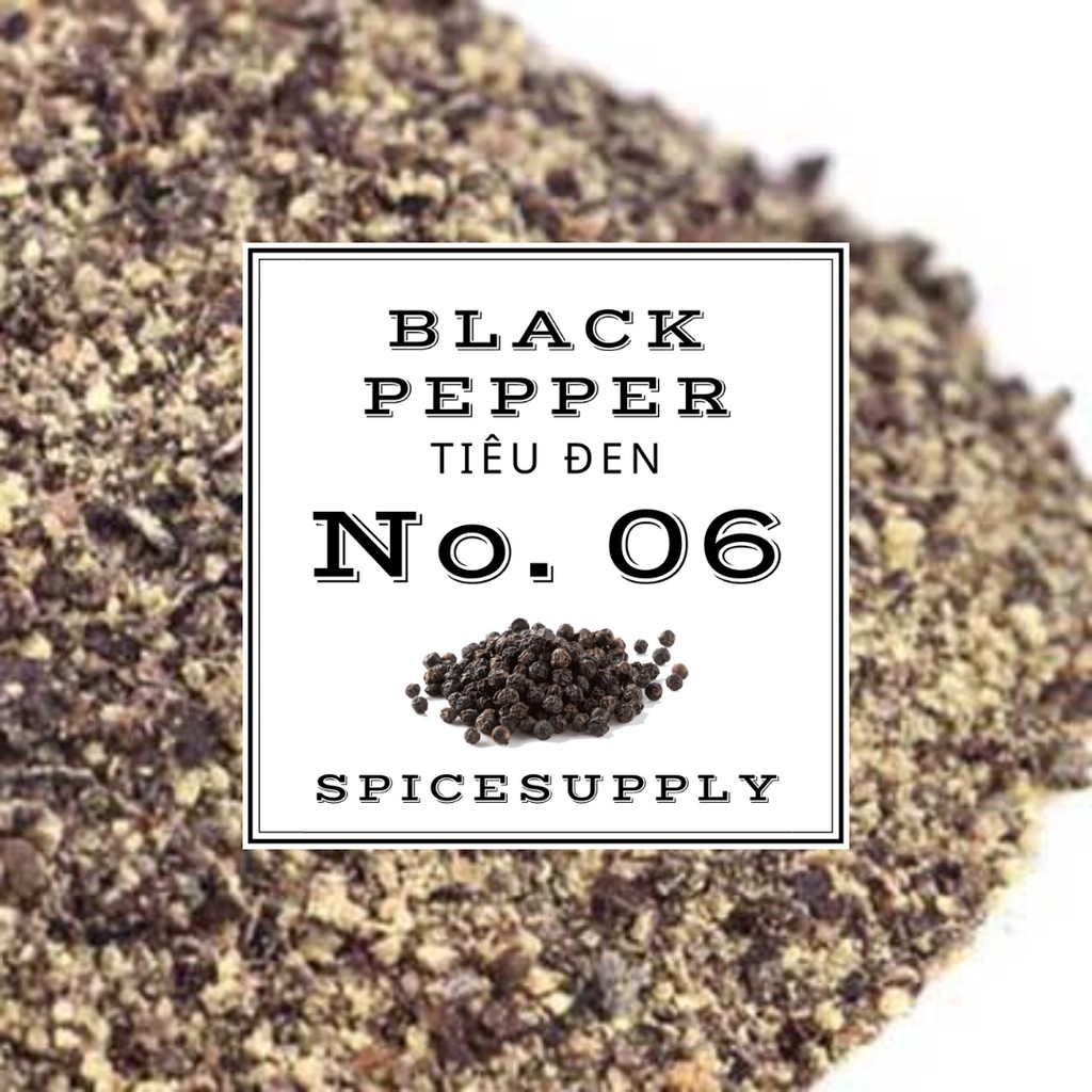 Ground Black Pepper- Tiêu đen xay 100% nguyên chất Đaklak đảm bảo không pha trộn Hũ 120ml