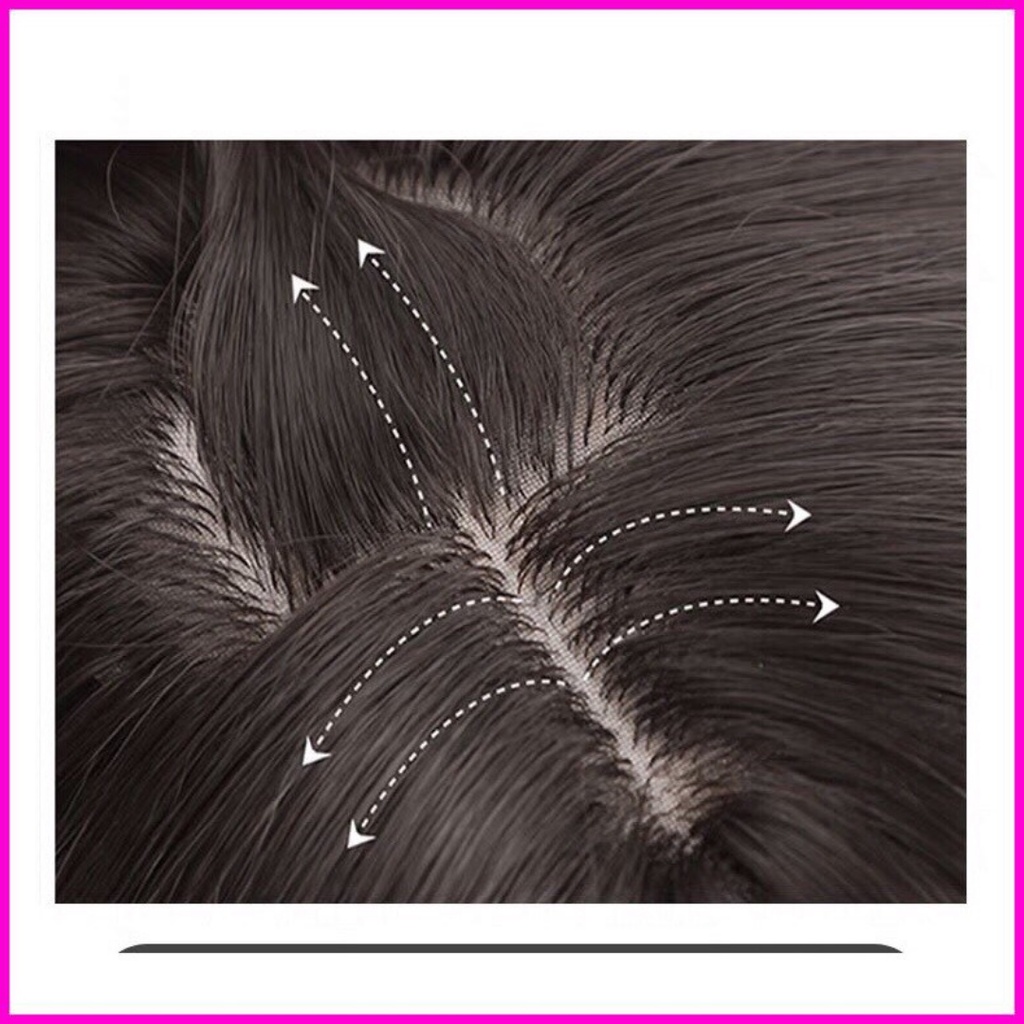 Tóc giả nữ nguyên đầu vic omber xanh tăng lưới 8078