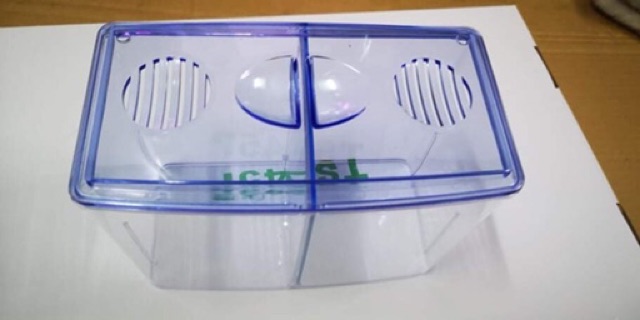 Bể cá mini bể betta 2 ngăn nhựa có thể tháo lắp ngăn tiện lợi