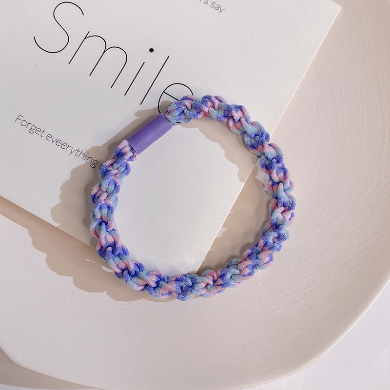 Dây Cột Tóc Dạng Xoắn Nhiều Màu Thời Trang Dành Cho Nữ