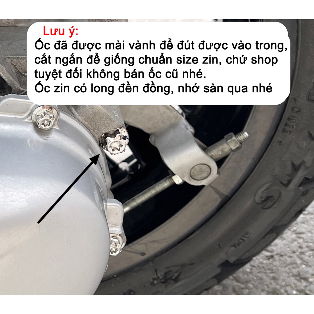 Ốc nhớt lap Salaya dành cho xe Vespa Sprint Primavera Notte