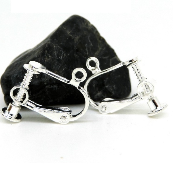 1 Khuyên Kẹp Vành Tai Màu Vàng / Bạc / Vàng Hồng Hình Xoắn Ốc Nhiều Màu Sắc