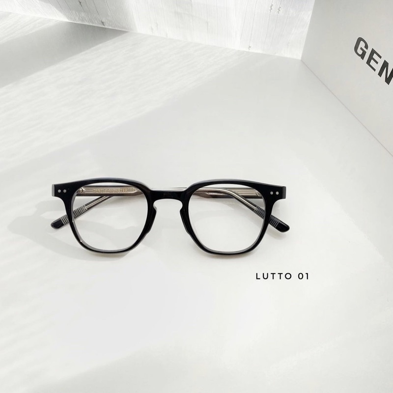 Gọng cận GENTLE MONSTER LUTTO 2022 gọng đen mắt trắng,Kính cận thời trang nam nữ cao cấp,Full Box bảo hành 3 tháng