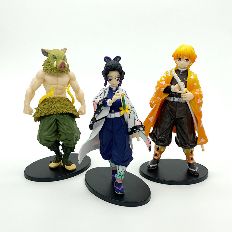 Mô Hình Demon Slayer Kimetsu no Yaiba Nhân Vật Figure Shinobu, Tanjirou, Zenitsu, Inosuke, Nezuko 15-17cm